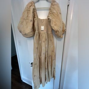 Free People Dahlia Embroidered Maxi Dress